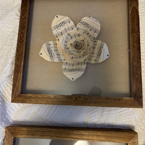 Wall hangings medium oak 11x11 each. Like new. - Picture 5 of 5